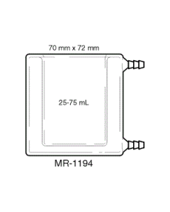 100 ml Jacketed Glass Vial for bulk electrolysis cell kit 930-00074, 930-074