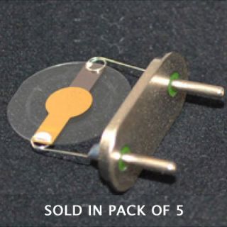 10 MHz Au Coated Quartz Crystal 5 Pack