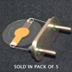 10 MHz Au Coated Quartz Crystal 5 Pack