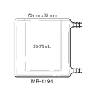 100 ml Jacketed Glass Vial for bulk electrolysis cell kit 930-00074, 930-074